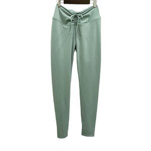 Victoria Secret Pink Medium Light Green V Ruched Active High Waisted Leggings